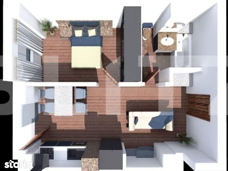Apartament de 2 camere, 40 mp,bloc nou, zona Corneliu Coposu