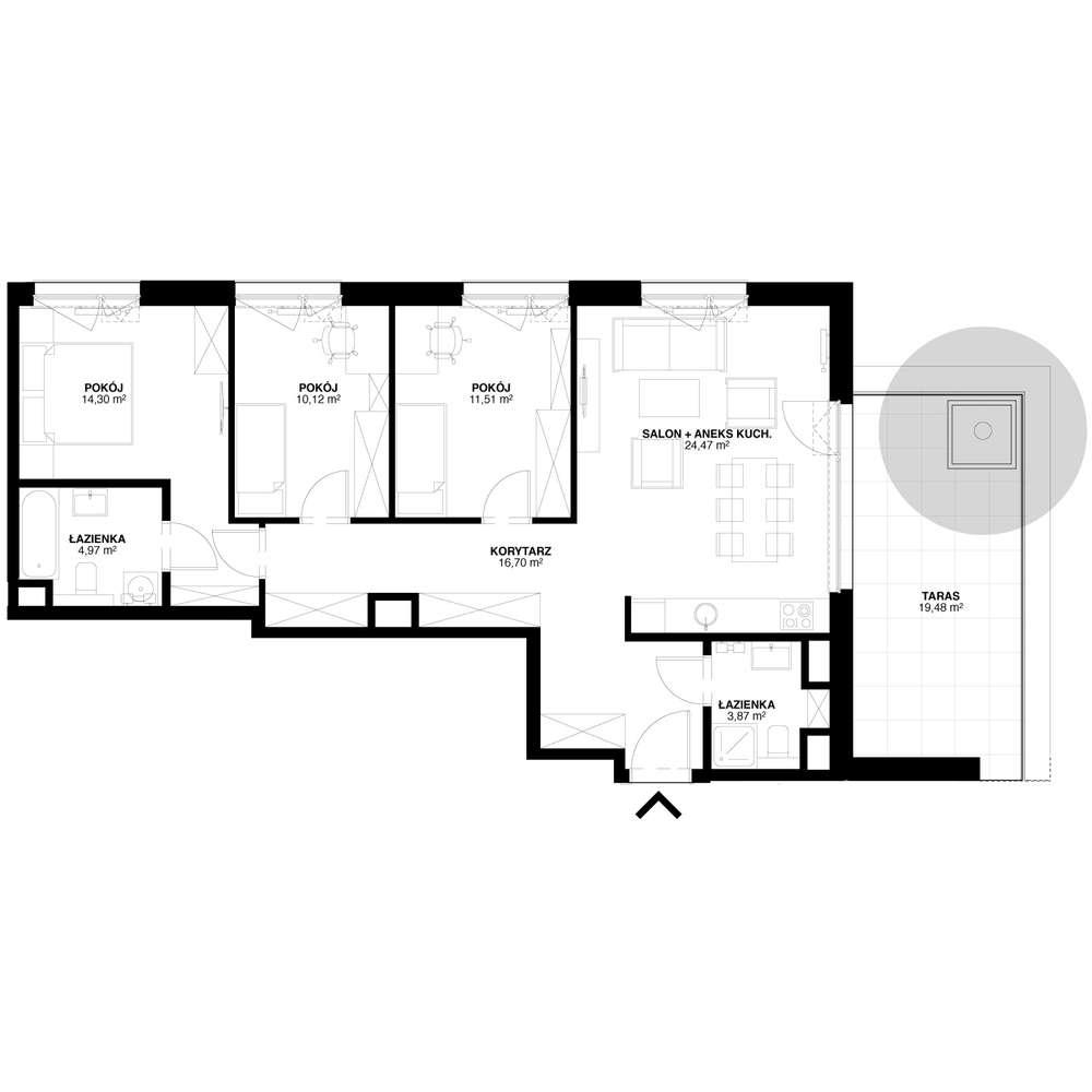 Sopot | 4-pokojowy apartament z tarasem. Bez prowizji! - Pełny obrazek: 3/10