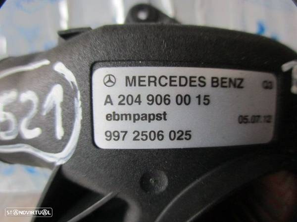 Modulo A2049060015 9972506025 MERCEDES C S204 W204 FASE 2  2012 200CDI 136CV 5P PRETO Motor Do Ventilador - 3