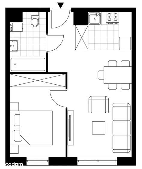 Glogera 32 | mieszkanie 2-pok. | M04 + ogródek - Pełny obrazek: 4/10
