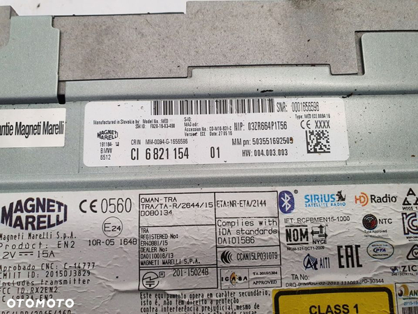 BMW 3 F30 F31 RADIO CD NAWIGACJA GPS 6821154 - 2