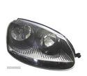 FAROL OPTICA DIREITA LOOK GTI PARA VOLKSWAGEN VW GOLF 5 MK V FUNDO PRETO - 1