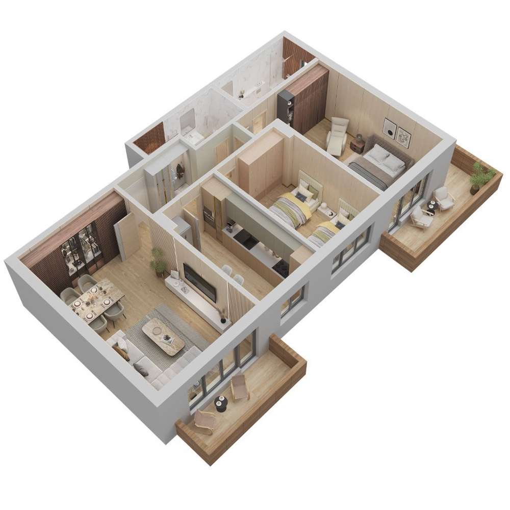 Zona Coresi, 3 Camere 101.50 mp o locatie Premium strada 13 Decembrie - Imagine principală: 4/20