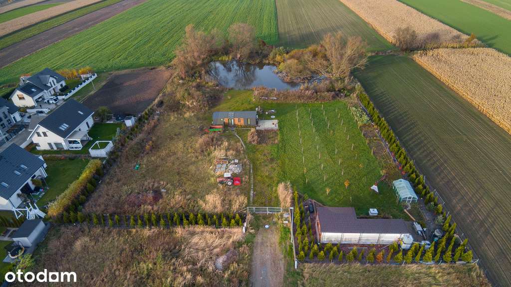 Atrakcyjna działka z własnym stawem, Dąbcze-1