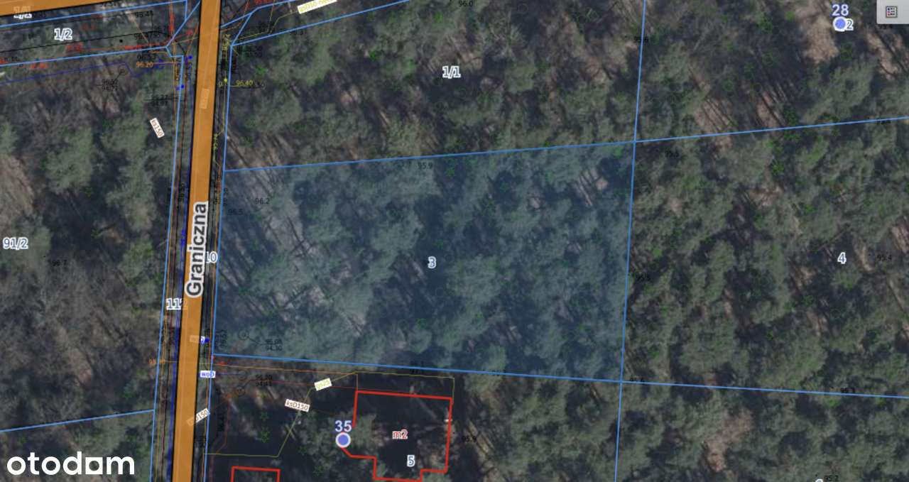 Działka 1784m2 - Konstancin Jeziorna - Budowlana - Strefa A - MPZP-2