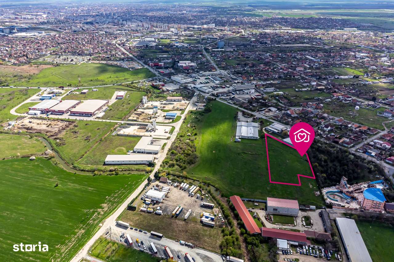 Teren cu PUZ in Arad, servicii, industrie, depozitare 8.307 mp - Imagine principală: 2/6