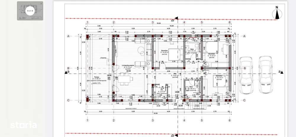 Casa pe un nivel, in Popesti Baciu, 120mp utili, 600mp teren - Imagine principală: 5/8