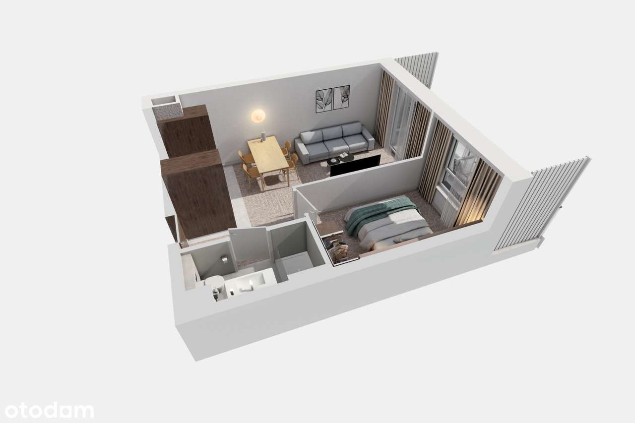 Nowoczesne 2-pokojowe mieszkanie z balkonem-8