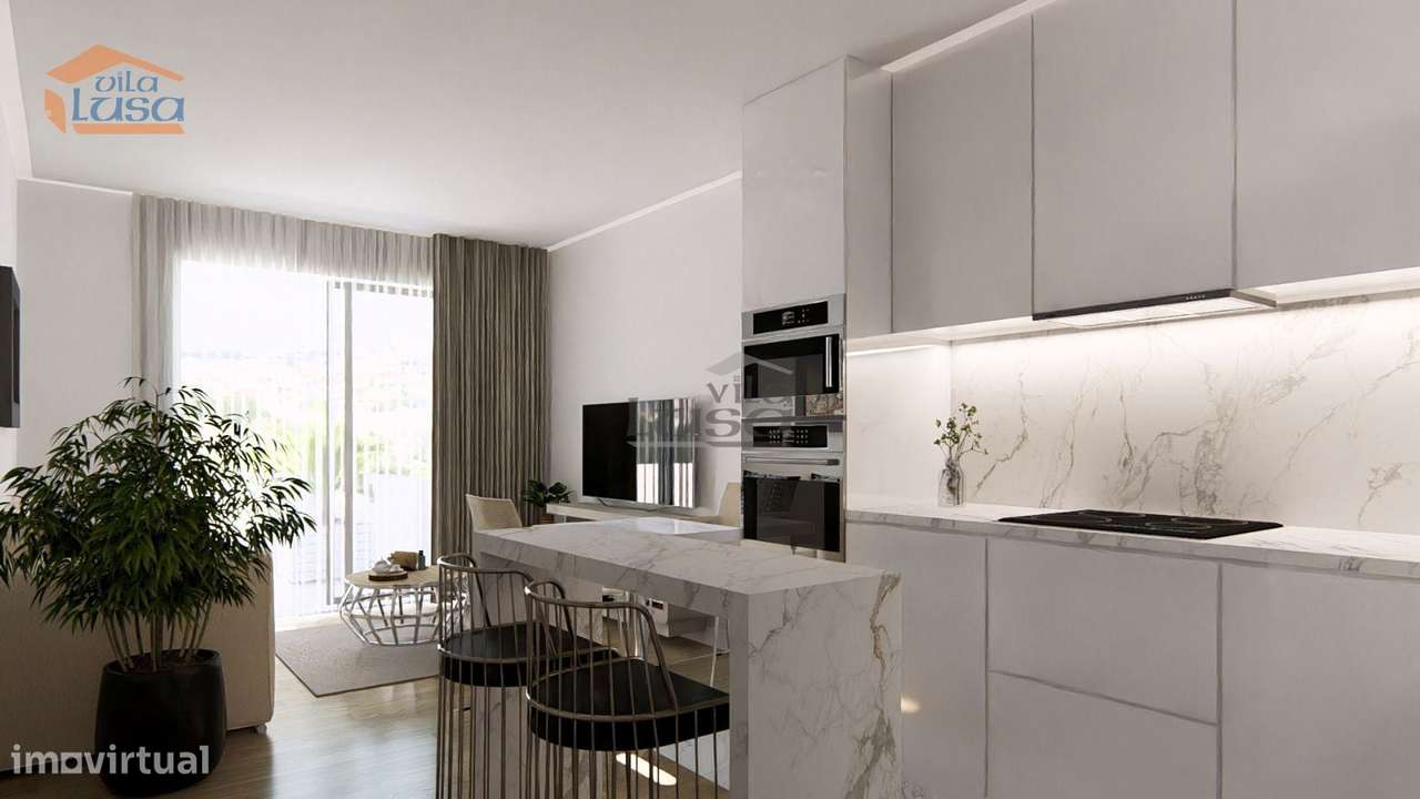 T1 Novo com varanda de 10.10m2 e lugar de garagem, em Vilar de Para...-1