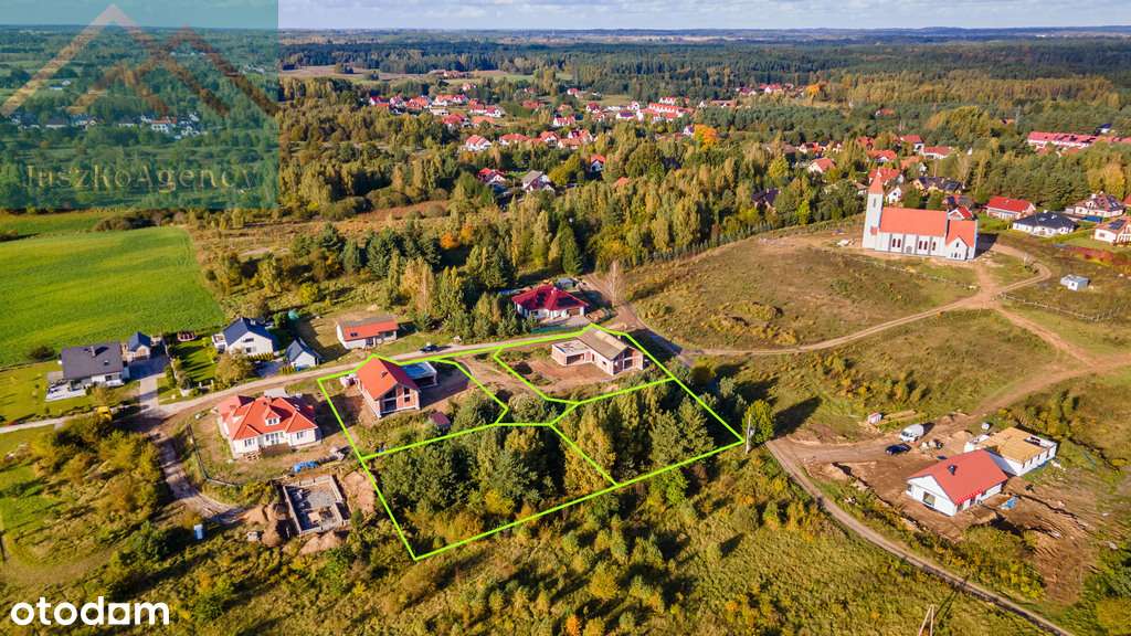 Domy w Różnowie.Stan surowy otwarty, duża działka-7