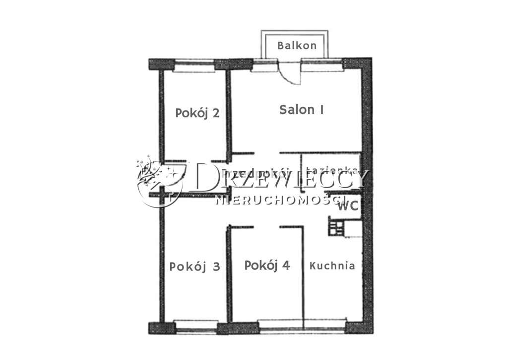 Okazja 4 pokoje oddzielna kuchnia Balkon - Pełny obrazek: 5/15