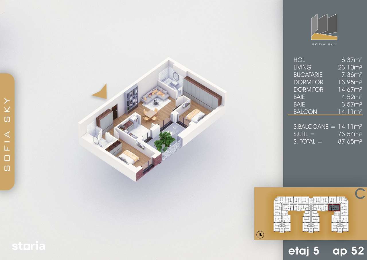 3 camere finalizare rapida 700 metri pana la Metrou N. Teclu - Imagine principală: 2/10
