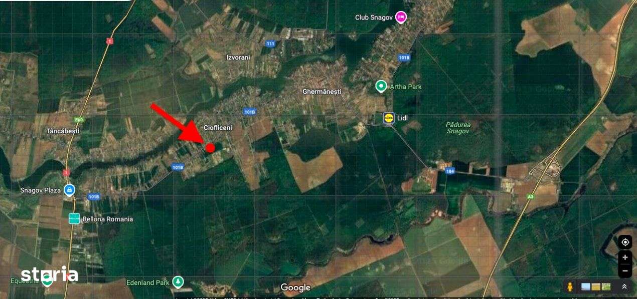 Teren 1.570mp la strada principala, dubla deschidere, Ciofliceni - Sna-3