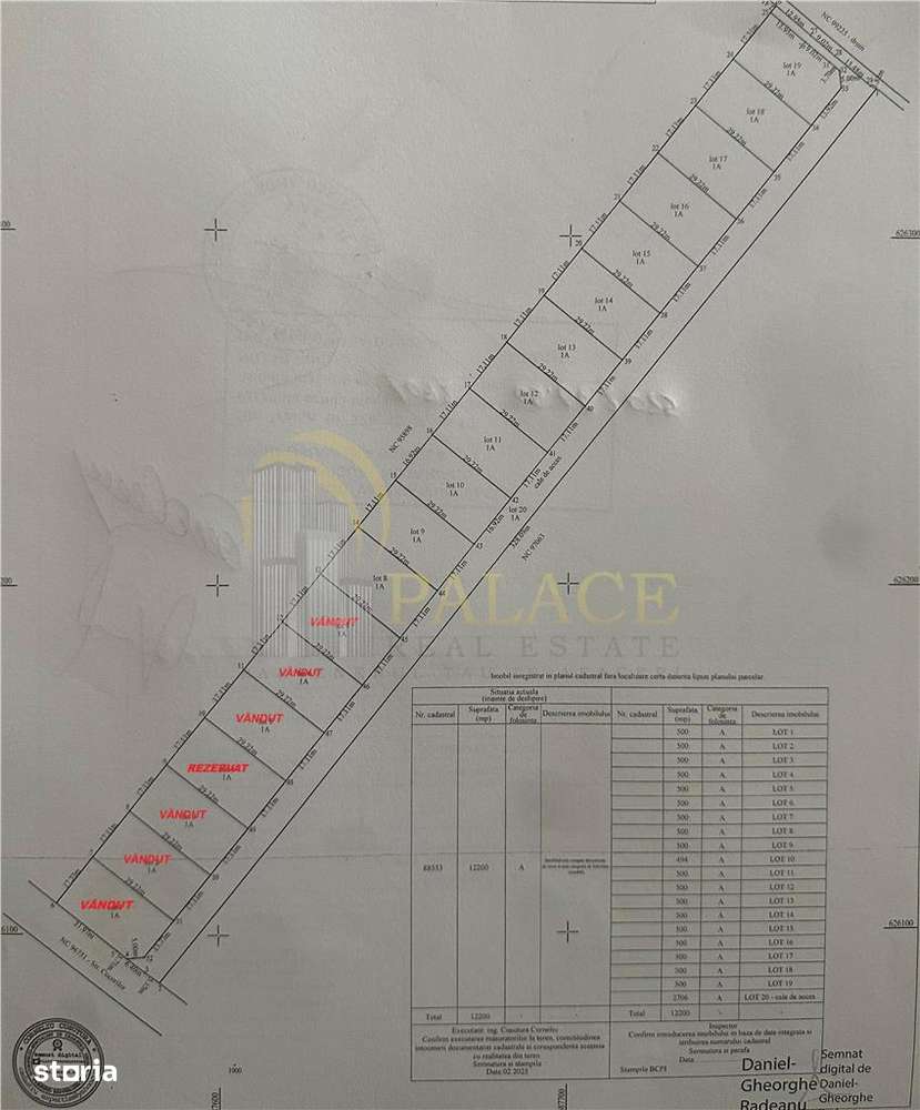 Teren 640  mp , Proselnici, Miroslava, pentru construire casa - Imagine principală: 2/2