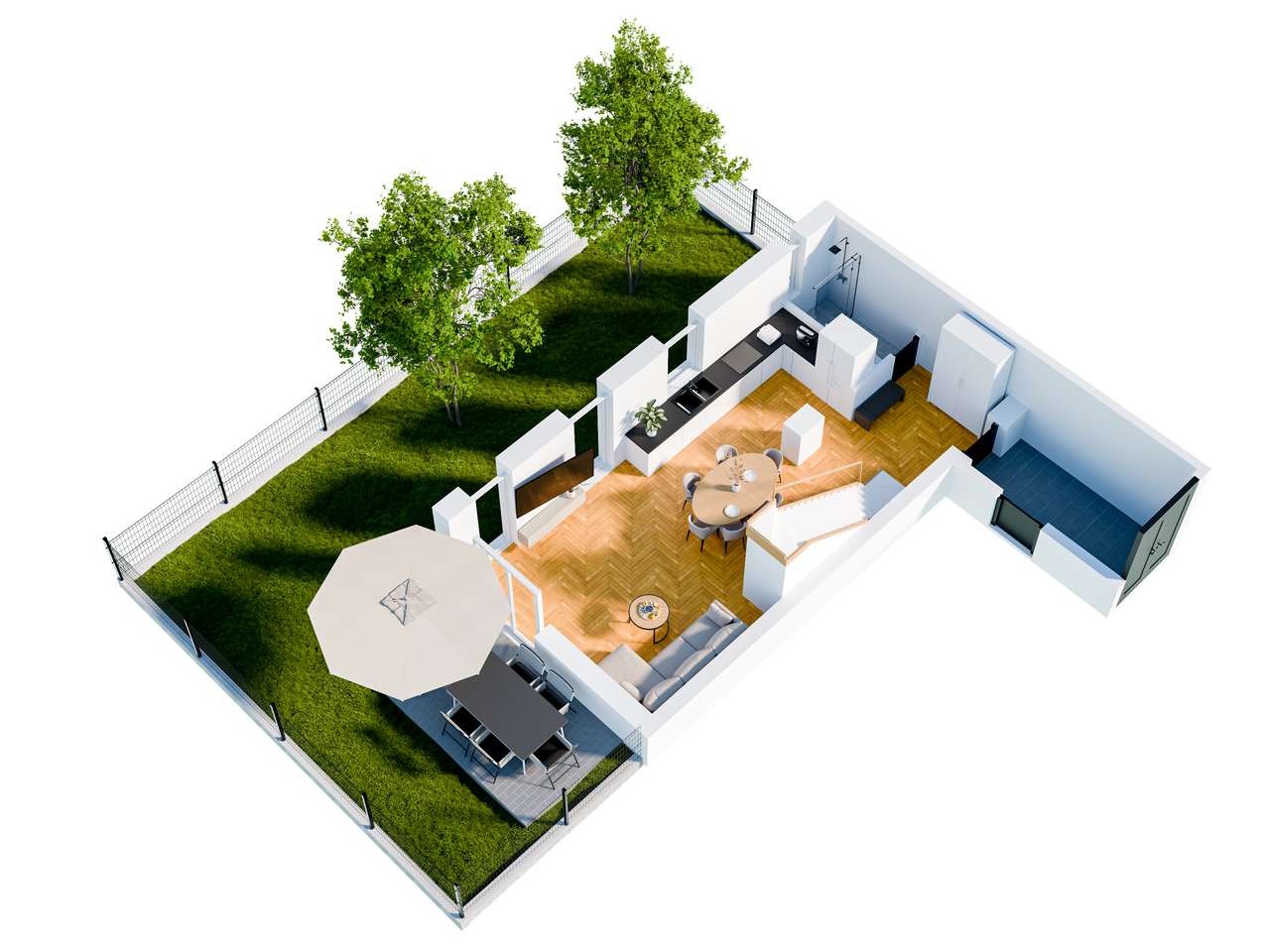 PROMOCJA STYCZNIOWA 1 miejsce postojowe gratis ECObliźniak ,duży ogród - Pełny obrazek: 5/20