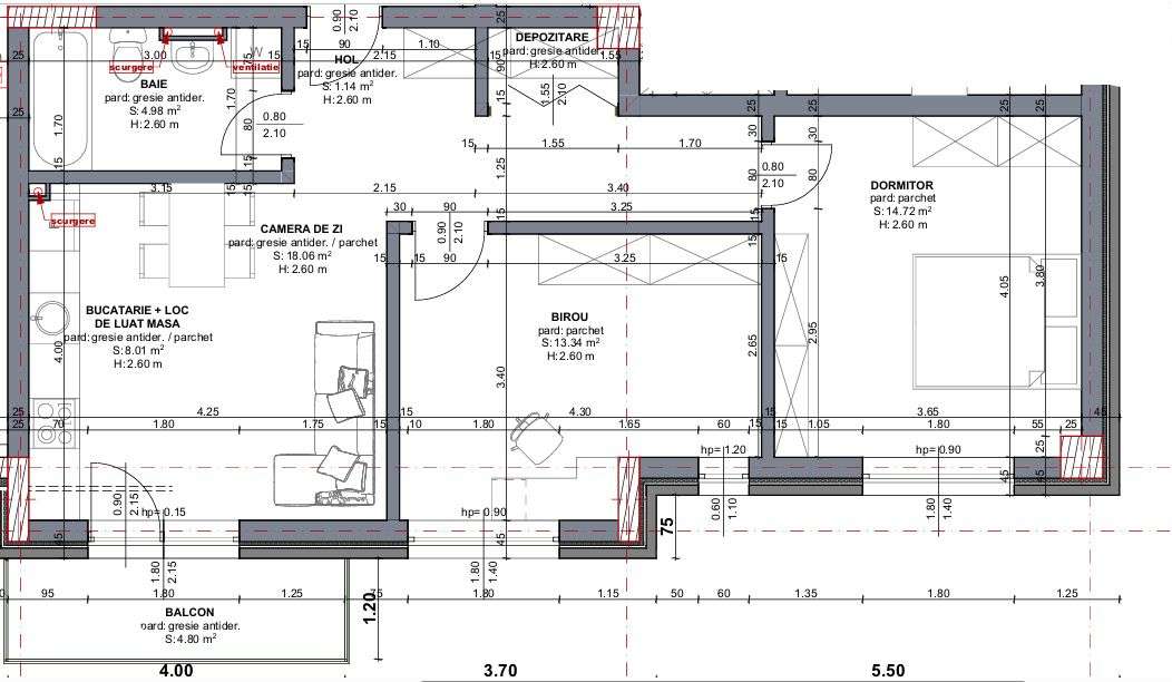 Apartament cu 3 camere in Beta Residence 60mp finisat - Imagine principală: 1/1