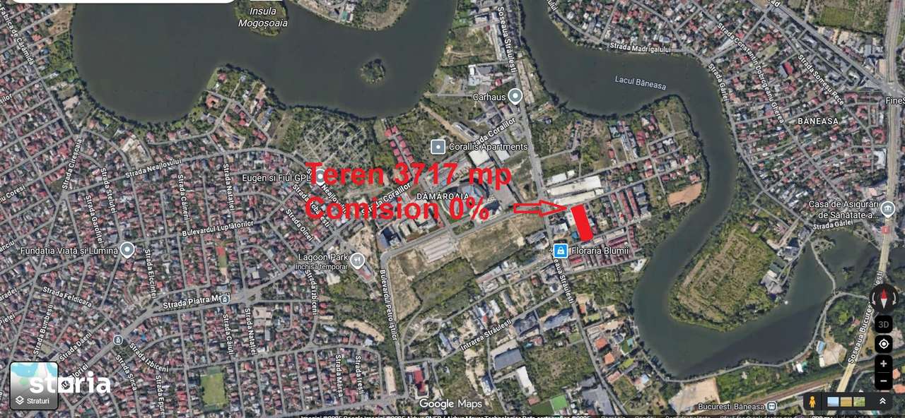 Teren Baneasa-Sos. Straulesti| Deschidere Dubla| Localizare Excelenta - Imagine principală: 1/13