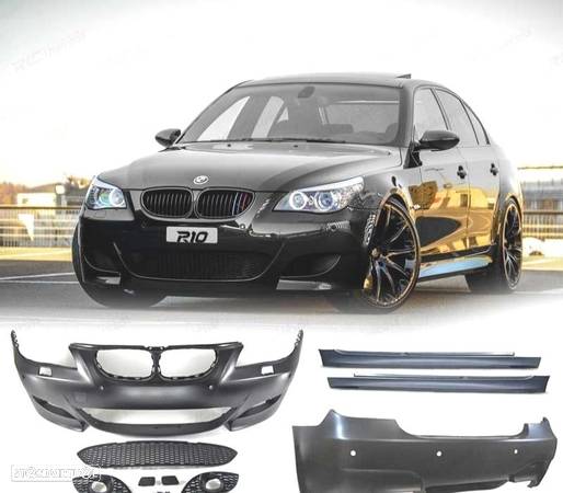 KIT CARROÇARIA LOOK M5 PARA BMW E60 03-07 COM PDC - 1