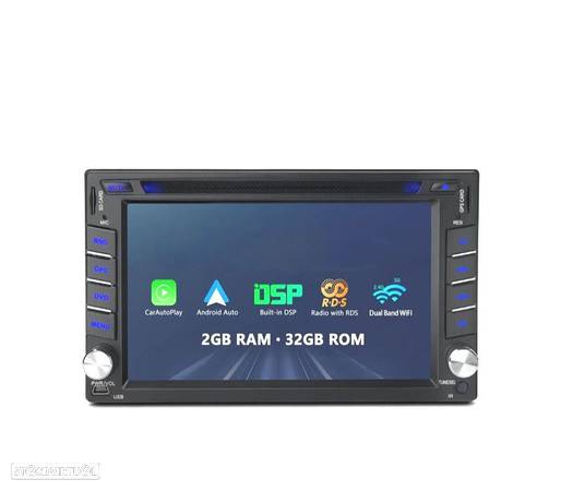 AUTO RADIO ANDROID 12 GPS DVD 2DIN HD TÁCTIL BLUETOOTH USB SD - 3