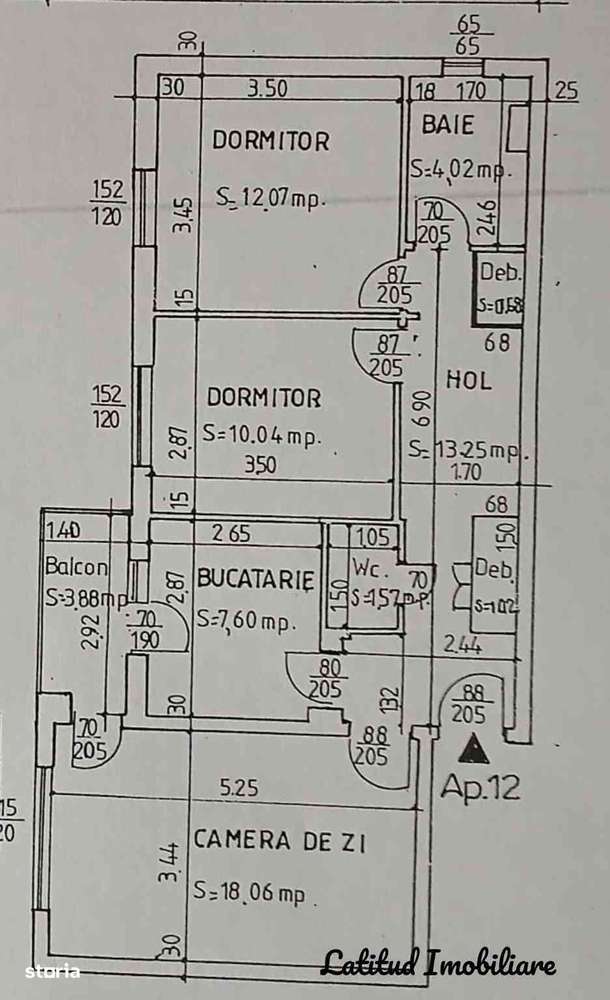 Apartament 3 cam. situat în Eremia Grigorescu, Pitești-0
