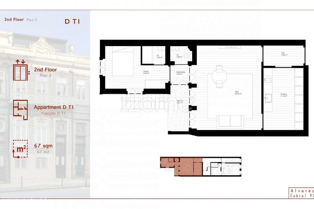 Royal Álvares Cabral apartamentos exclusivos T1 jardim trás (Fração... - Grande imagem: 3/17