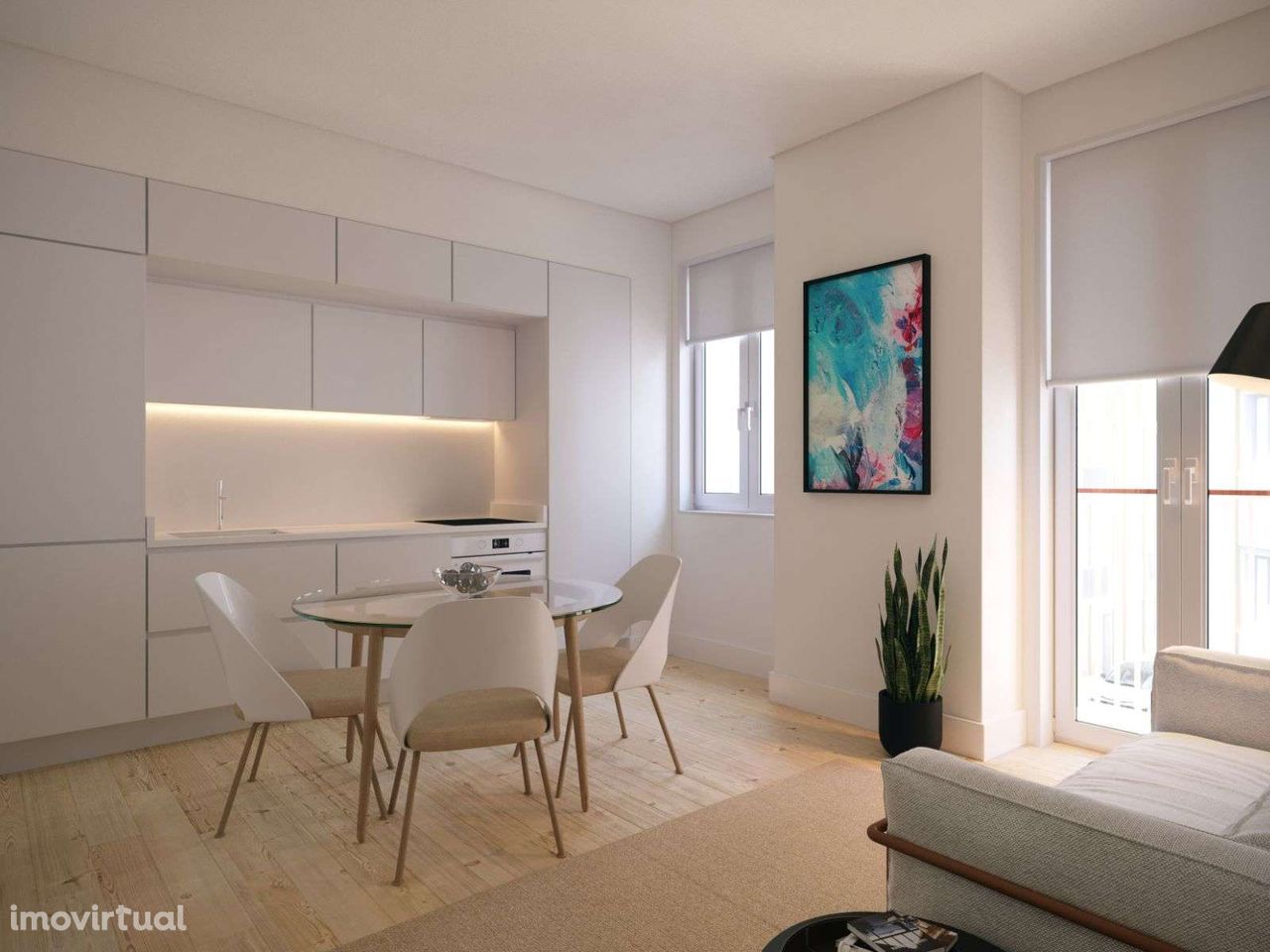 Apartamento T2 com logradouro próximo à Praça de Espanha