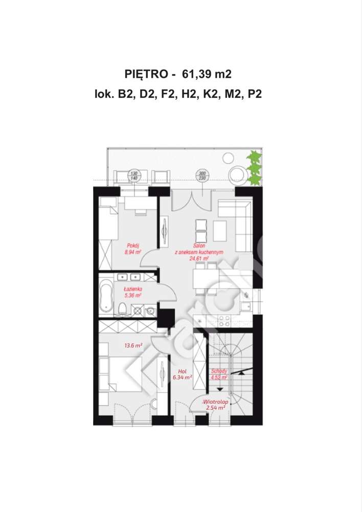 Mieszkanie w bliźniaku 91,34m2 z dużym balkonem-5