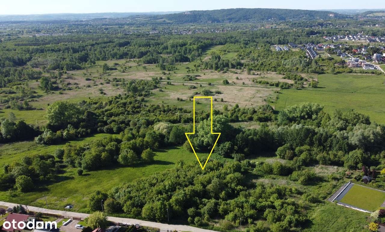 Panoramiczna działka, Skotniki 15.5ar, możliwość dokupienia do 67ar - Pełny obrazek: 5/5