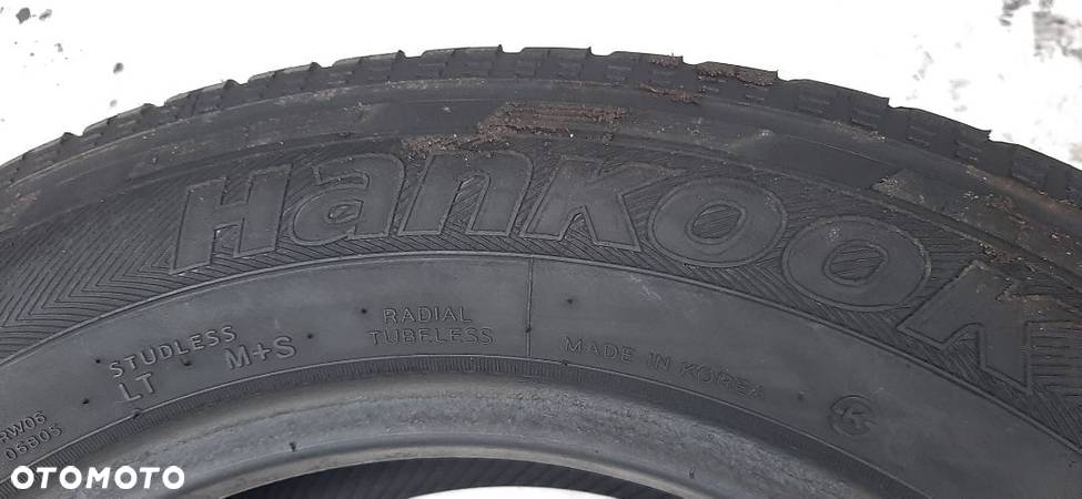 143Z. Opona zimowa (2szt.) 205/65 R16C 107/105T Bieżnik ok. 6.2 mm, ok. 4 mm Hankook - 7