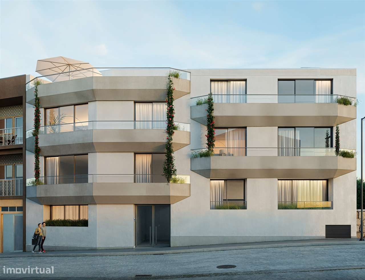 T2, novo nas Condominhas, inserido no Bloco 1 com 78 m2, lugar de gara-0