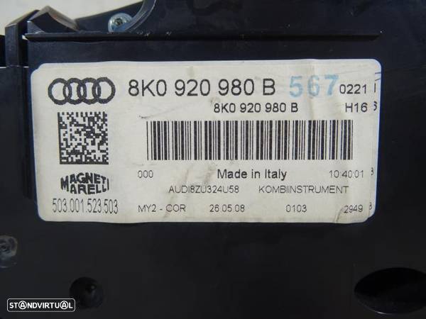 Quadrante Audi A4 (8K2, B8)  8K0920980b / 8K0 920 980 B / 503001523503 - 10