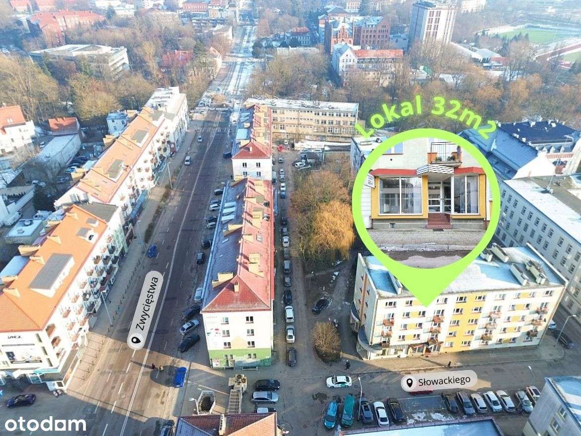 Parter, bezpośrednie wejście, duża witryna, Słowackiego / Zwycięstwa-0