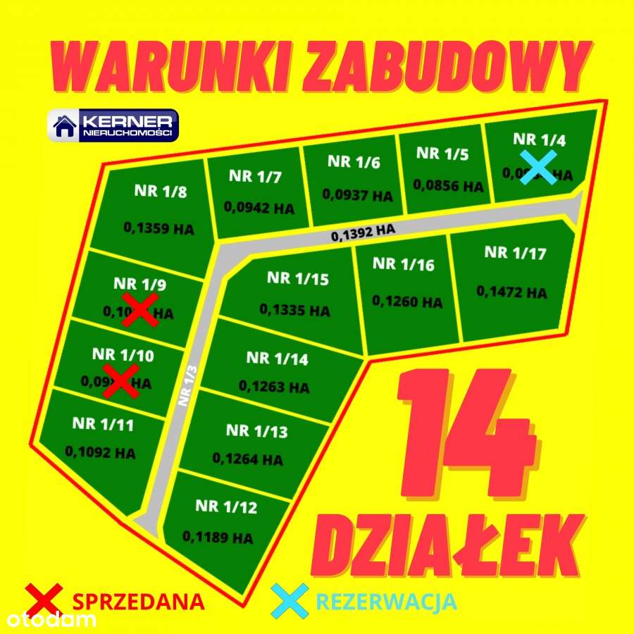 DZIAŁKA nr 1/5 w Kompleksie 14 Działek WZ 69 zł/m2-8