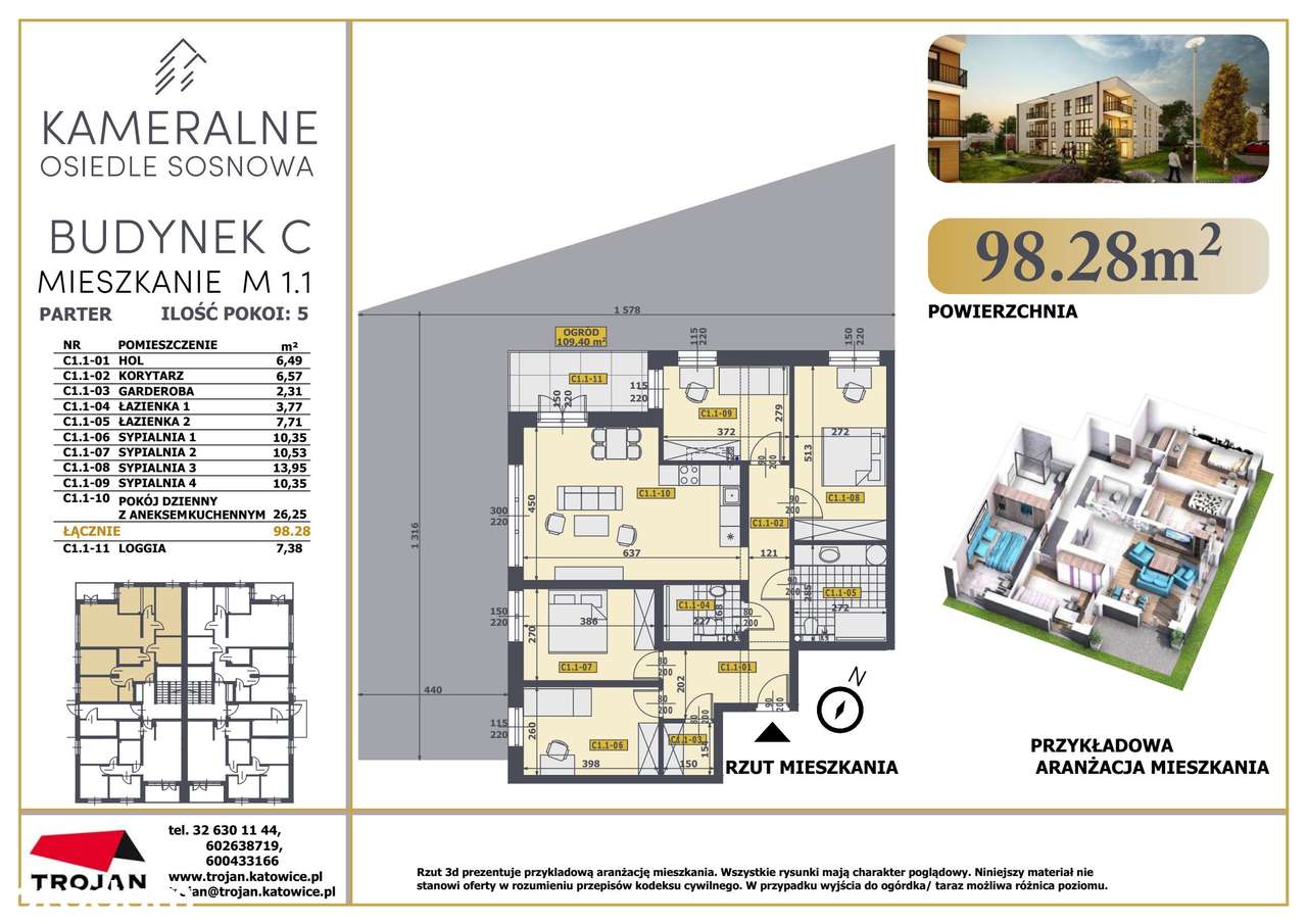 Osiedle Sosnowa | mieszkanie 5-pok. | C1_1 - Pełny obrazek: 2/9