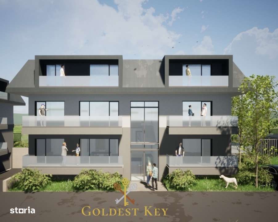 Apartament nou semifinisat cu 2 camere si balcon. Etaj intermediar - Imagine principală: 3/4