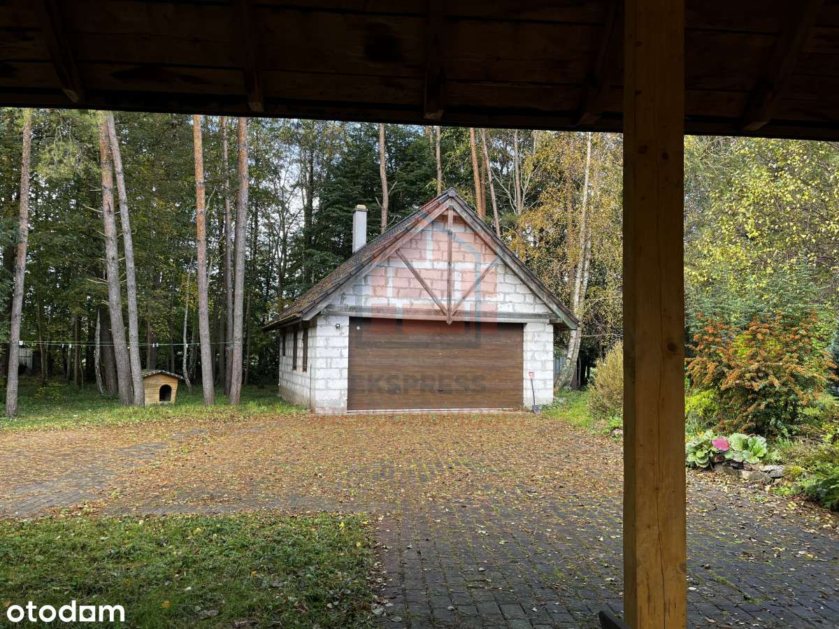 Dwa domy na dużej działce z lasem!-4