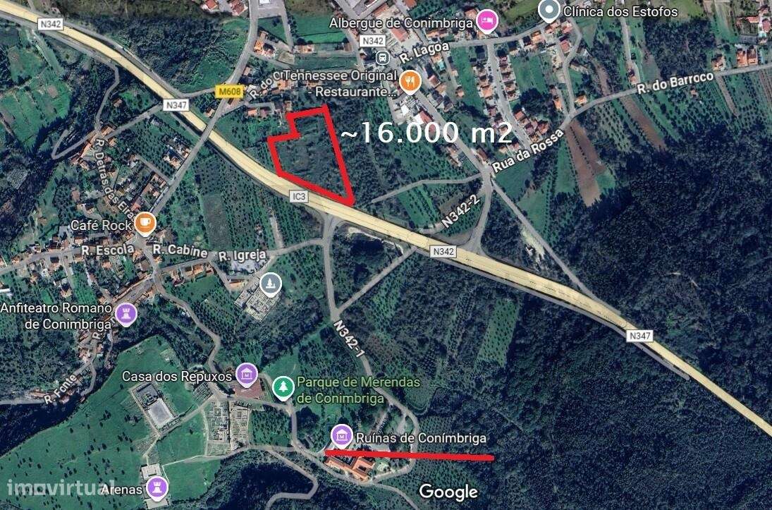 Terreno para construção, com quase 16.000m2 no IC 3 junto à entrada da - Grande imagem: 3/7