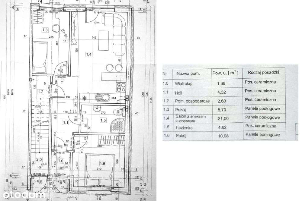 Mieszkanie na parterze, taras i 2 garaże - Włoszakowice-15