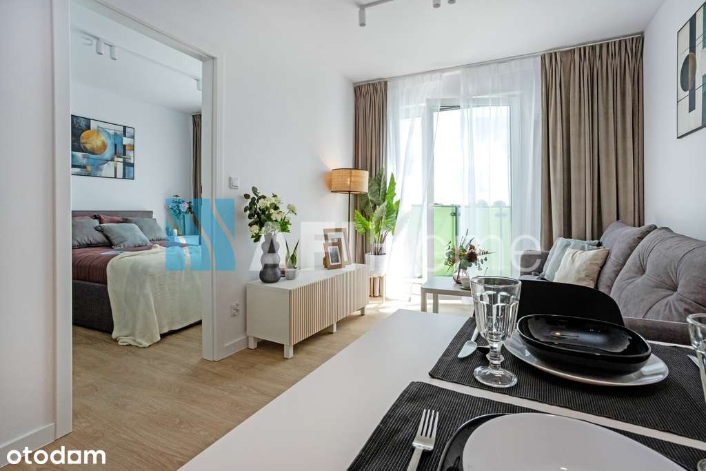 Bez prowizji | 2-pokojowe mieszkanie z balkonem - Pełny obrazek: 4/10