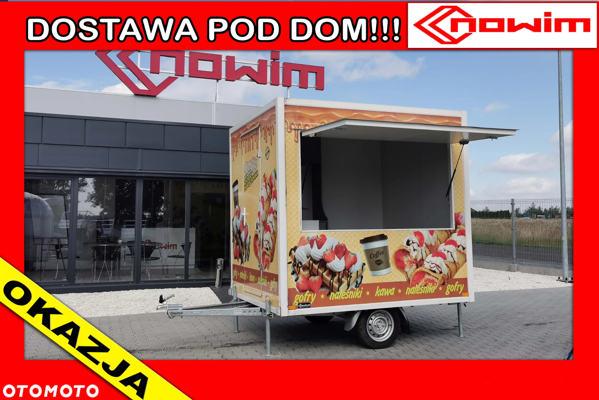 Nowim M.0.18.25.0396 Przyczepa gastronomiczna 3 m kawa gofry lody foodtruck - 2