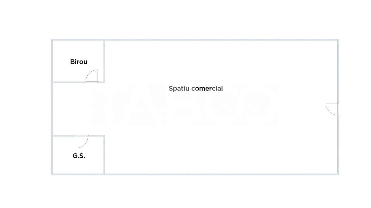 Spatiu comercial de vanzare 79 mpu 2 incaperi Sibiu zona Turnisor - Imagine principală: 2/2