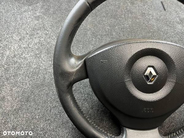 renault modus I kierownica skóra skórzana poduszka airbag - 4