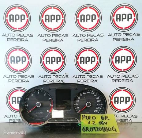 Quadrante VW Polo 6R de 2012 referência 1.2 12V gasolina referência 6R0920860G. - 1