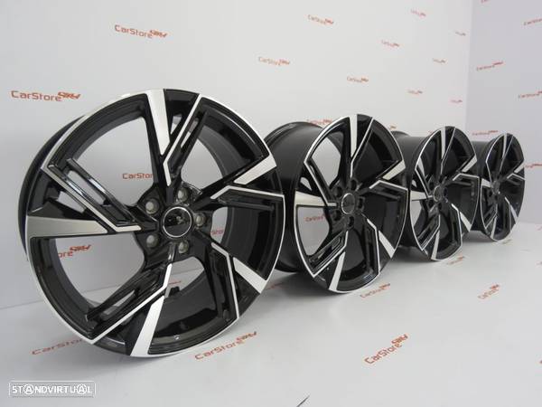 Jantes Look Audi Rs6 20 x 9 et 33  5x112 preto+ polido - 4