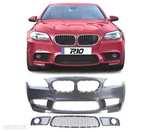 PARA-CHOQUES FRONTAL LOOK M5 PARA BMW SERIE 5 F10 F11 10-13 PDC E LAVA FARÓIS - 5