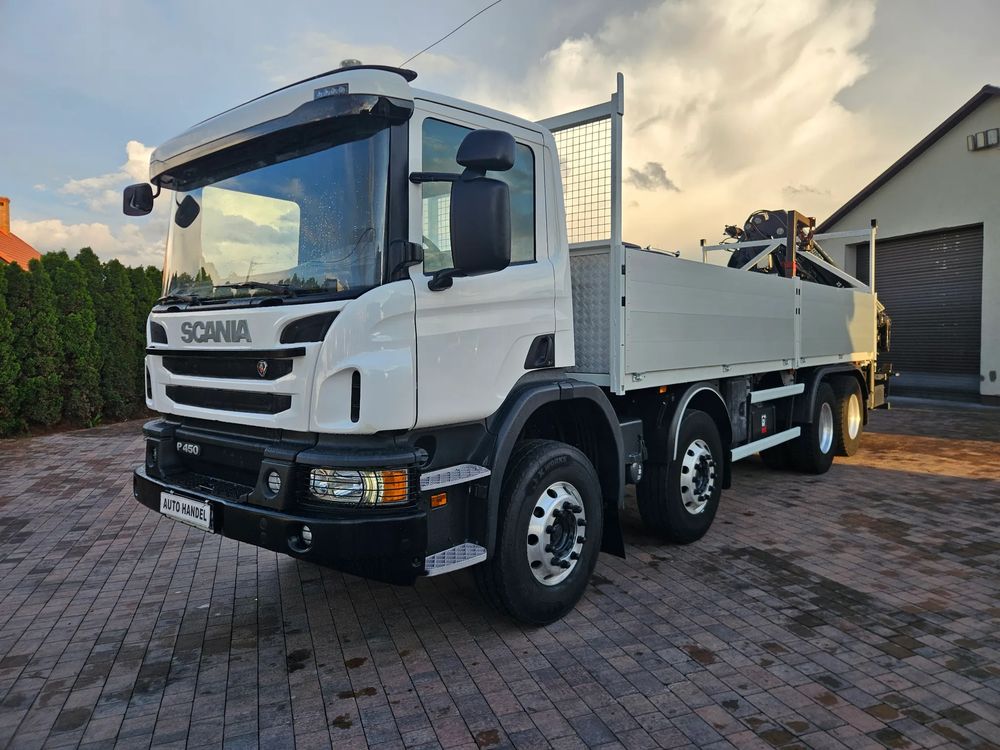 Scania 450*8x4*hiab xs 244 hipro*pilot*7m paka*klima*import francja* 2015