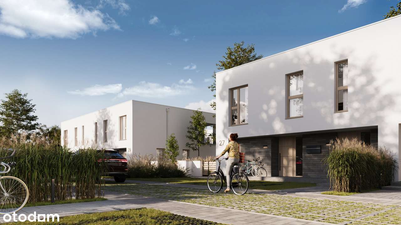 Do sprzedania dom na zamkniętym osiedlu Przystań Młynek w Łodzi - Pełny obrazek: 1/5