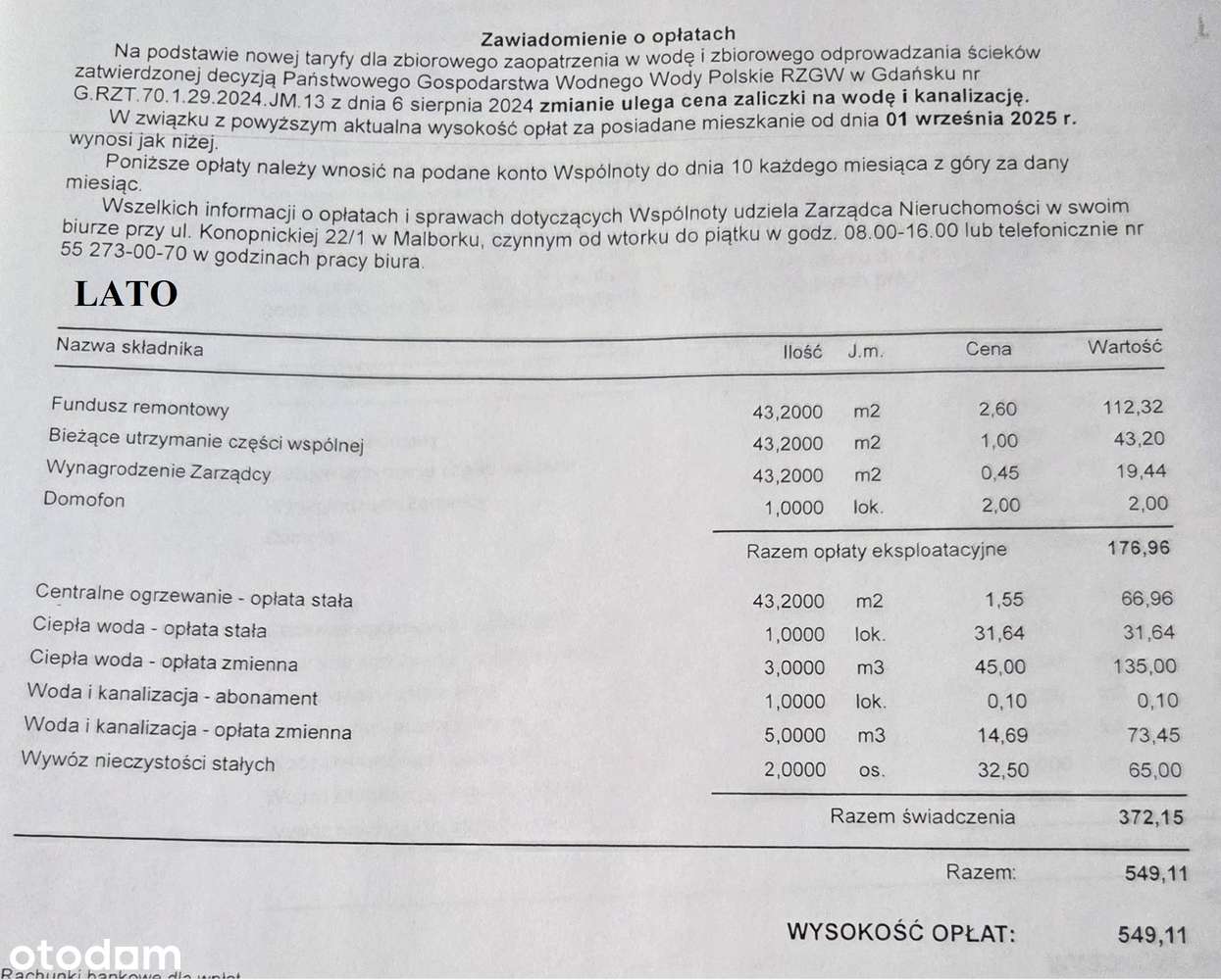 2-pokojowe mieszkanie na parterze w Malborku, ul. Sikorskiego-16