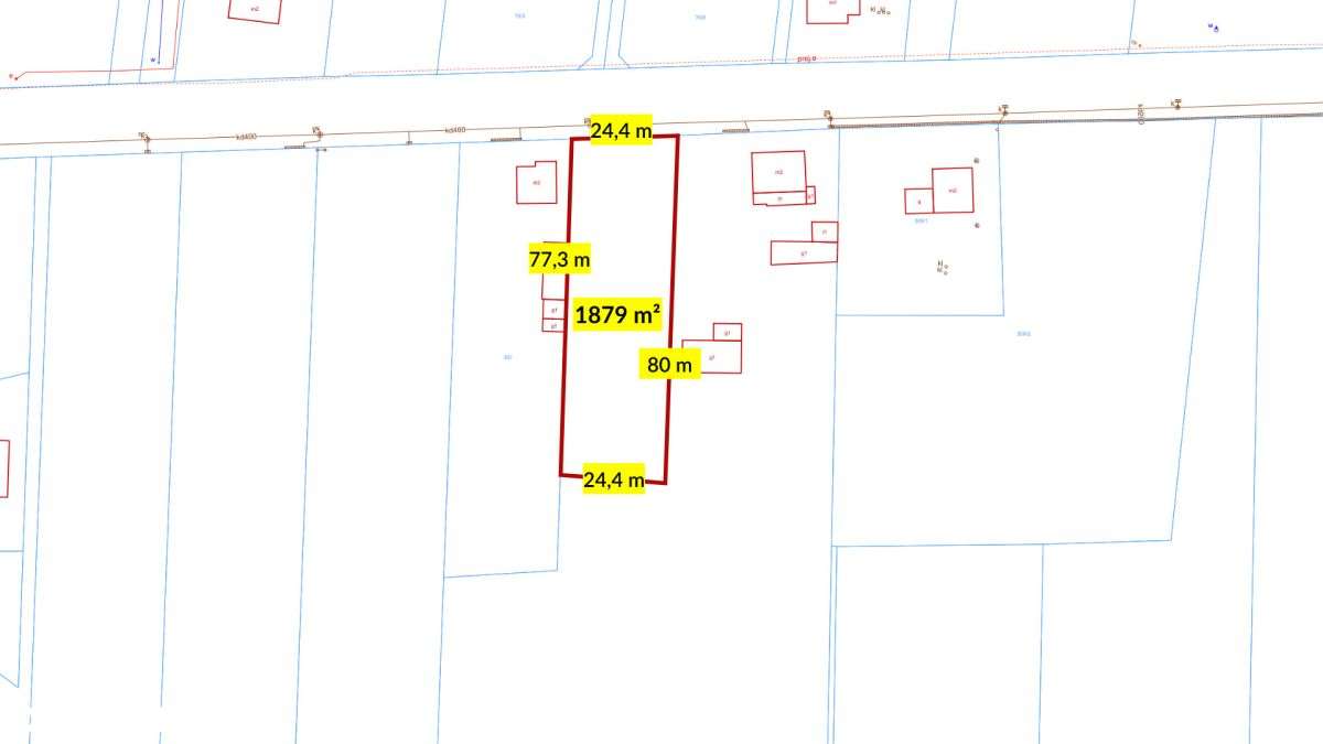 Działka budowlana woźniki-Dyrdy 1879m2-16