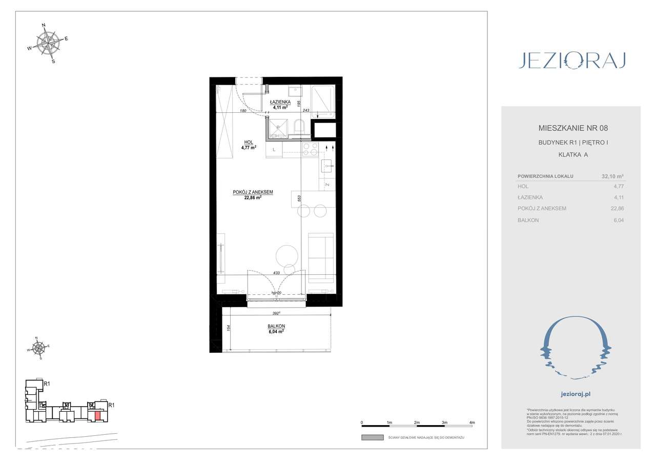 Jezioraj | Zamieszkaj na wakacjach! | Kawalerka | 1-pokój | 8 - Pełny obrazek: 2/12